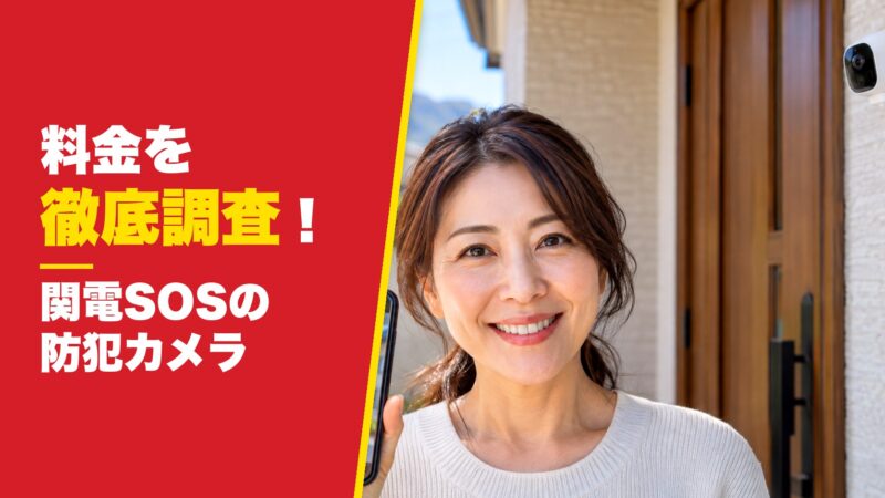 関電SOSの防犯カメラの料金を徹底調査！毎月かかる費用と申し込む前の注意点を紹介！ 